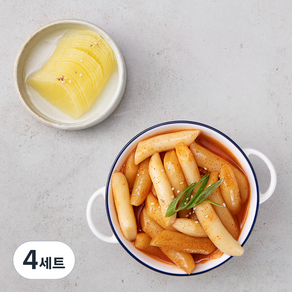 오분떡볶이 + 단무지 4인분 세트 오리지널맛, 4세트