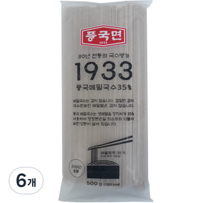 풍국면 풍국 메밀국수 35%, 500g, 6개