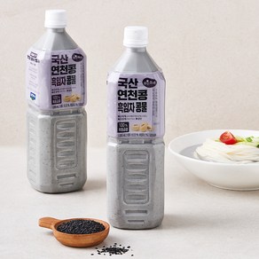 맑은물에 국산 연천콩 흑임자 콩물, 1L, 2개