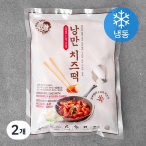 낭만부라더 낭만 치즈떡 (냉동), 600g, 2개