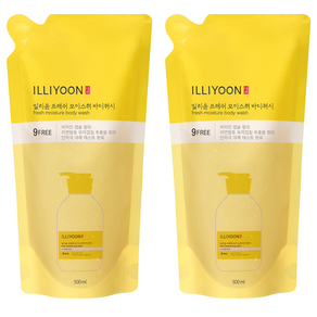 일리윤 프레쉬 모이스춰 바디워시 리필, 500ml, 2개
