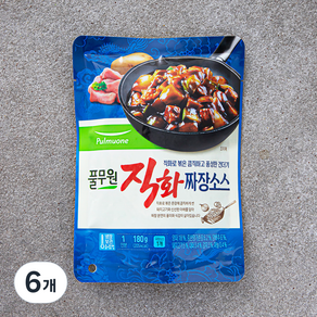 풀무원 직화짜장소스1입, 180g, 6개