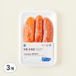 덕화명란 온명란, 80g, 3개