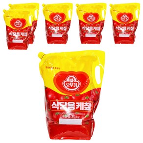 오뚜기 오리지널 식당용 케첩 스파우트팩, 3.3kg, 6개