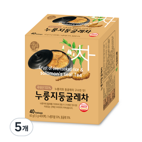 우리차 누룽지 둥굴레차, 1.5g, 40개입, 5개