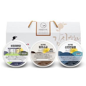 단심답례품 원당 250g + 함초소금 300g + 천일염 290g 선물세트, 1세트