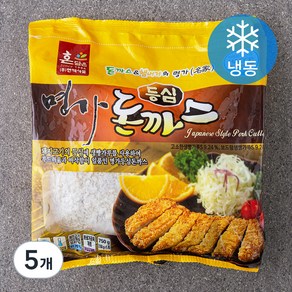 한맥 등심 명가 돈까스 5개입 (냉동), 750g, 5개