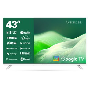 와이드뷰 FHD 구글 스마트 TV, 109cm(43인치), GTWV430FHD11, 스탠드형, 고객직접설치