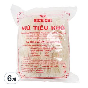 비치치 후티오코 쌀국수면 2mm, 6개, 500g