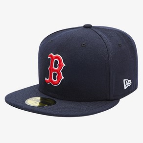 뉴에라 59FIFTY 어센틱 보스턴 레드삭스 MLB 모자, 59.6cm, NAVY, 1개