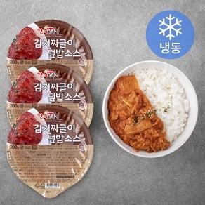 한끼의품격 김치 짜글이 덮밥소스 3팩 (냉동), 200g, 3개