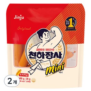 진주햄 천하장사 오리지날 미니 소시지, 400g, 2개