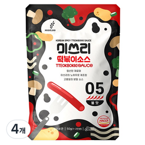 미쓰리 떡볶이소스 05번 불맛, 50g, 4개