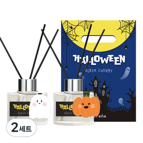 플렌느 리미티드 디퓨저 120ml x 2p + 캐릭터 목택 2종 + 스틱 10p, 2세트, 블랙체리, 240ml