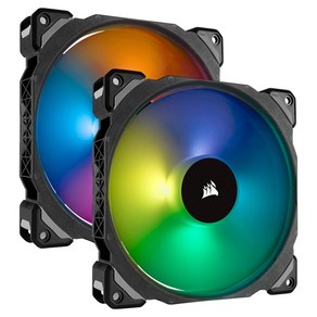 커세어 시스템 쿨러 저소음 140mm FAN / ML 140 PRO RGB 2PACK, 1개