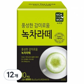 녹차원 녹차라떼, 13g, 10개입, 12개