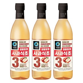 청정원 정통 사과 식초, 800ml, 3개