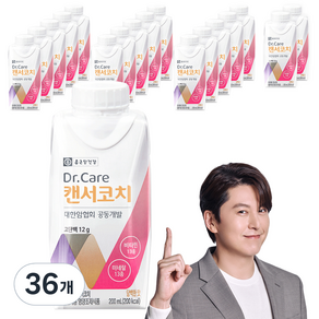 종근당건강 닥터케어 캔서코치 암환자 영양식, 200ml, 36개