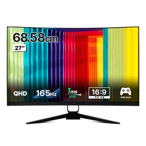 어드밴스원 QHD 165HZ Type-C 커브드1000R 게이밍 모니터, 68cm, M27CQ65WK(일반)