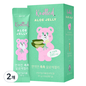 노티드 면역엔 촉촉 알로에젤리 14p, 280g, 2개