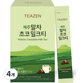 티젠 제주 말차 초코 밀크티, 15g, 20개입, 4개