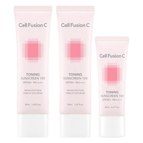 셀퓨전씨 토닝 썬스크린 SPF50+ PA++++ 50ml x 2p + 20ml 세트, 1세트