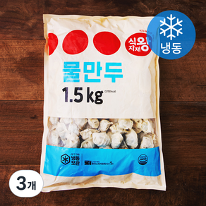 식자재왕 물만두 (냉동), 1.5kg, 3개