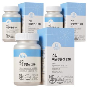 비타민하우스 스킨히알루론산 240 60g, 60정, 3개