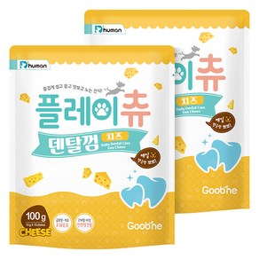 듀먼 강아지 플레이츄 덴탈껌 10p, 치즈, 100g, 2개