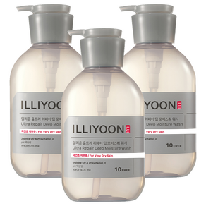 일리윤 울트라 리페어 딥 모이스춰 바디워시, 500ml, 3개