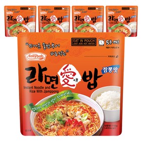이지밥 라면애밥 짬뽕맛, 110g, 5개