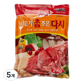 초야식품 쇠고기 참조은 다시, 2kg, 5개