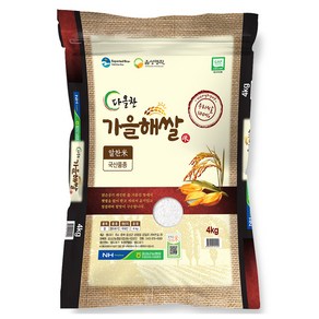 음성농협 2024년산 햅쌀 가을해쌀 알찬미, 상등급, 4kg, 1개