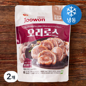 주원산오리 무항생제 인증 건강한오리 오리로스 (냉동), 1kg, 2개