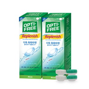 옵티프리 리플레니시 렌즈세정액 420ml 2p + 렌즈케이스 2p