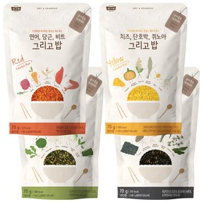 생그랑 뿌려먹는 그리고 밥 후리가케 레드 70g + 옐로우 70g + 그린 70g + 블랙 70g