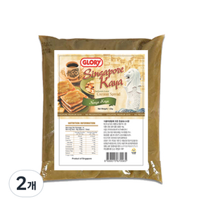 글로리 싱가포르 카야잼 코코넛 그린, 1kg, 2개