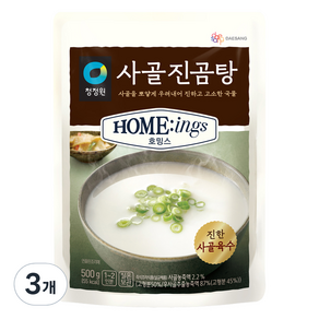 청정원 호밍스 사골진곰탕, 500g, 3개