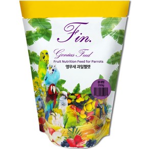 Fin 지니어스피드 후르츠뉴트리션 중대형 앵무새 과일펠렛 사료, 350g, 1개