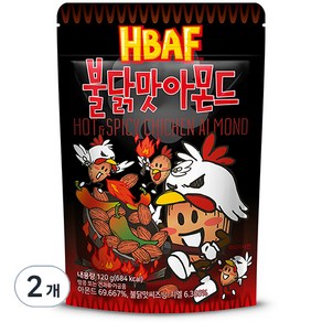 바프 불닭맛 아몬드, 120g, 2개