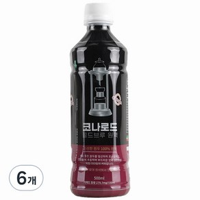 코나로드 콜드브루 원액 에티오피아 예가체프 더치커피, 500ml, 1개입, 6개, 500ml