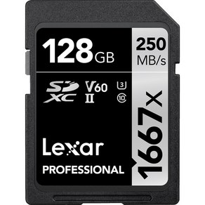 렉사 SDXC 1667배속 UHS-2 카드 LSD128CB1667, 128GB, 1개