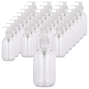 펌프 로션 샴푸 공병 용기 300ml, 투명(캡), 30개