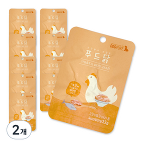 도그퓨어 강아지 고양이 푸드닭 간식 22g x 10p, 오리지널, 220g, 2개