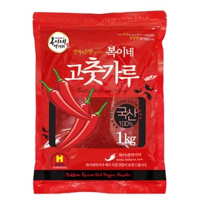 복이네먹거리 국산 고추가루 보통맛 김치용, 1kg, 1개