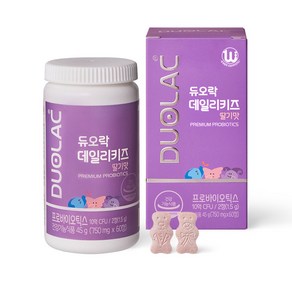 듀오락 데일리키즈 딸기 츄어블 어린이 유산균