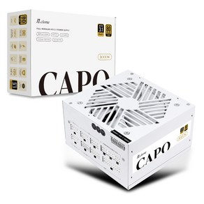 엔클롬 CAPO 1000W 80PLUS골드 풀모듈러 파워서플라이 ATX3.1 화이트