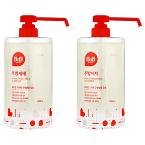 비앤비 용기형 주방세제, 1L, 2개