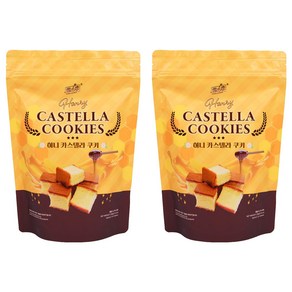 유키앤러브 산수공 허니 카스텔라 쿠키, 100g, 2개