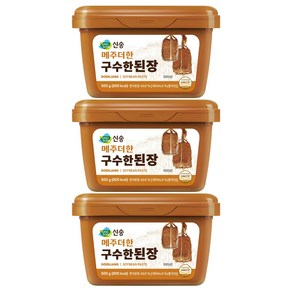 신송 메주더한 구수한 된장, 500g, 3개